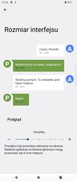 Sony Xperia Pro-I - wielkość czcionki i interfejsu