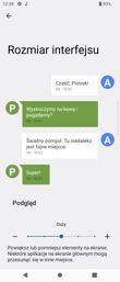 Sony Xperia Pro-I - wielkość czcionki i interfejsu