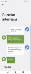 Sony Xperia Pro-I - wielkość czcionki i interfejsu