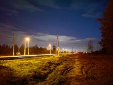 To co było widać, zdjęcie bez trybu nocnego i z trybem nocnym