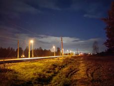 To co było widać, zdjęcie bez trybu nocnego i z trybem nocnym