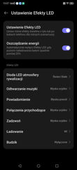 Nubia Red Magic 10 Pro - wybrane elementy ustawień