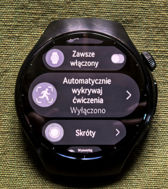 Huawei Watch 5 - ustawienia treningów