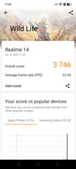 Realme 14 5G - 3DMark i top listy