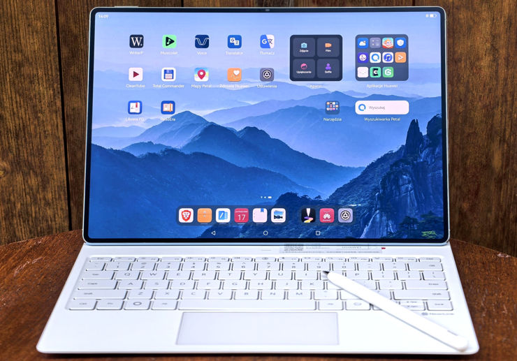 Huawei MatePad Pro Max z ergonomiczną klawiaturą
