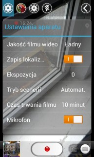 Interfejs aparatu