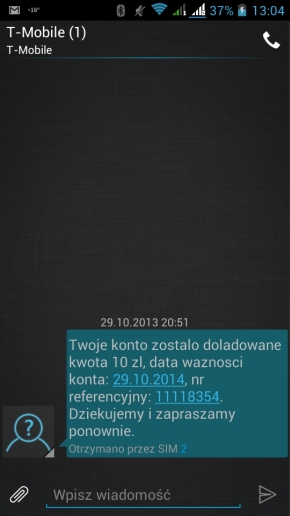 SMS-y w myPhonie Next