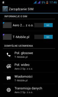 Zarządzanie kartami SIM