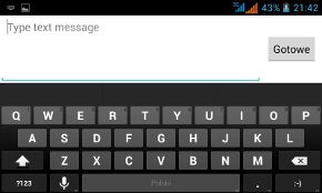 Klawiatura Android Klawiatura Android
