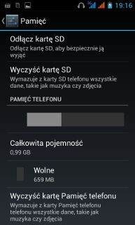Pamięć telefonu Pamięć telefonu