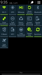 Menu Samsunga Galaxy S4 mini LTE