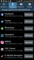 Menu Samsunga Galaxy S4 mini LTE