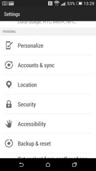 Interface des HTC One M8 Interface des HTC One M8