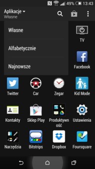 Interfejs HTC One M8