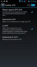 GPS z EPO i A-GPS