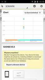 Gionee Elife S5.5 - wyniki testu 3D Mark