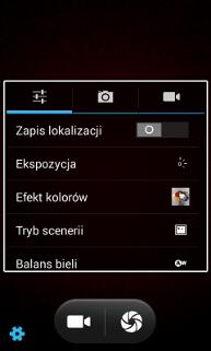 Menu aparatu
