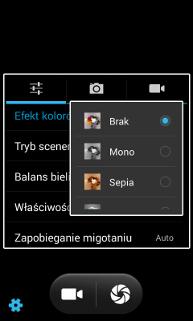 Menu aparatu