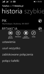 Kafelki z rozmowami i wiadomościami można łączyć i rozłączać Kafelki z rozmowami i wiadomościami można łączyć i rozłączać