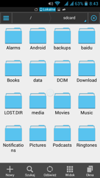 Wybrane aplikacje zewnętrznych producentów w modelu Goclever Quantum 450: 1Weather, CoolReader, ES Eksplorator, Kingsoft Office, Legimi, Menadżer zadań ES, Wiadomości i pogoda, Yanosik 