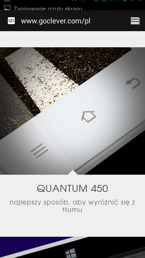 Wybrane  aplikacje systemowe w modelu Goclever Quantum 450:Goclever OTA, Latarka, zegar, kalkulator, kalendarz, przeglądarka