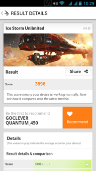 Wyniki benchmarków smartfonu Goclever Quantum 450: 3DMark, Antutu v5.0, Antutu Benchmark X, Vellamo, BaseMark oraz Nena
