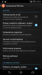 Multimedia: Radio FM, Walkman, TrackID, odtwarzanie wideo i Album