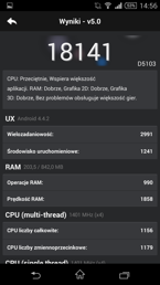 Wyniki benchmarków: Quadrant, CPU Prime, Antutu, Vellamo, Geekbench 3