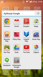 Menu i aplikacje
