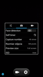 Ustawienia aparatu w modelu Lark Phablet 6.0