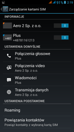 Elementy interfejsu modelu Lark Phablet 6.0