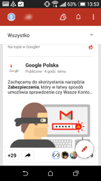 Wybrane usługi Google: Dysk, Wyszukiwanie głosowe, Kiosk,Google+, YouTube, Mapy, Sklep