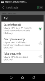 Opcje komunikacji: lokalizacja, poczta, udostępnianie połączenia