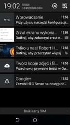 Elementy interfejsu w HTC Desire 510