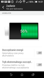 Zasilanie i oszczędzanie energii w HTC Desire 510