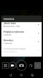 Menu i funkcje aparatu głównego i przedniej kamery