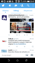 Wybrane aplikacje zewnętrznych producentów: Twitter, Facebook, Polaris Office 5, Pogoda, Zoe, Akcje, Zoodles 