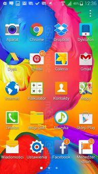 Interfejs Samsung Galaxy K Zoom