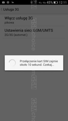 Opcje związane z Dual-SIM