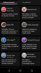 Menu aparatu, Ustawienia, Tryb manualny