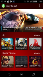 Wybrane aplikacje firmowane przez Sony