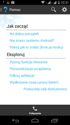 Wybrane aplikacje modelu Motorola Moto G (druga generacja)