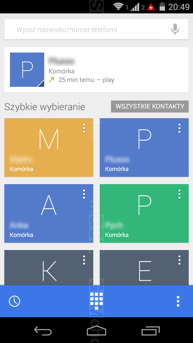 Połączenia głosowe i kontakty