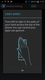 Wykres pracy akumulatora i opcje gestów Wykres pracy akumulatora i opcje gestów