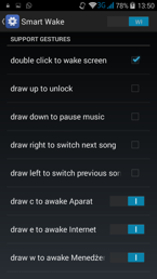 Wykres pracy akumulatora i opcje gestów Wykres pracy akumulatora i opcje gestów