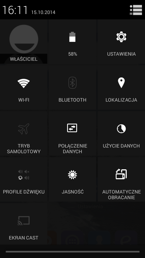 Menu z Androida, ale jakby takie rodem z iOS-a Menu z Androida, ale jakby takie rodem z iOS-a