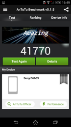 Xperia Z3 - Benchmark AnTuTu