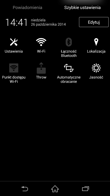 Podstawowy interfejs graficzny Sony Xperia Z3