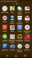 Podstawowy interfejs graficzny Sony Xperia Z3