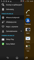 Podstawowy interfejs graficzny Sony Xperia Z3